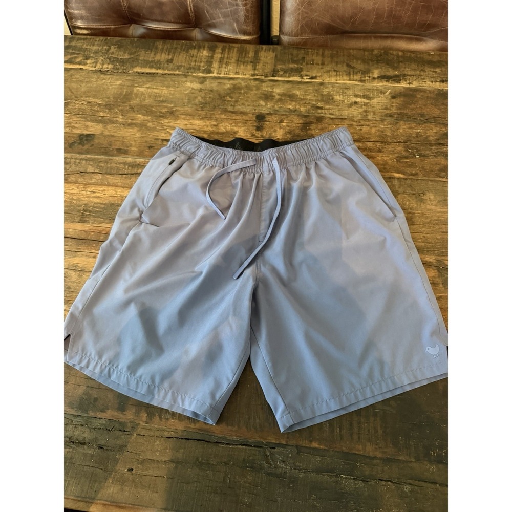 Bad Birdie Men's Active Stretch Performance Shorts Size S. Periwinkle Blue